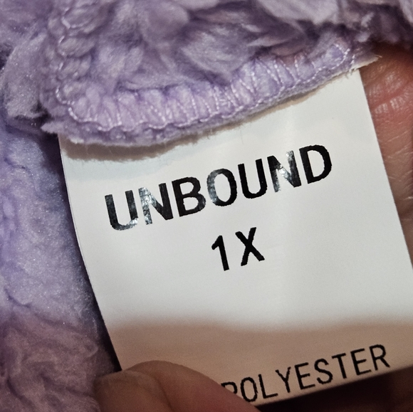 💜 Unbound Babes Fleece Zip Up Sweater - Picture 4 of 7